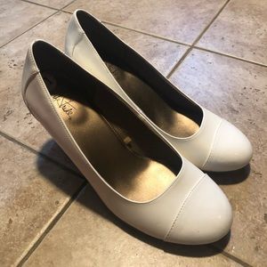 White pumps